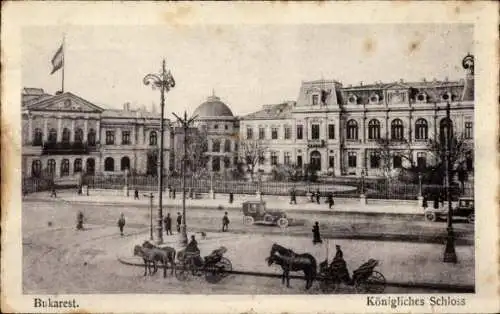 Ak București Bukarest Rumänien, Königliches Schloss