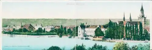 Klapp Ak Konstanz am Bodensee, Panorama