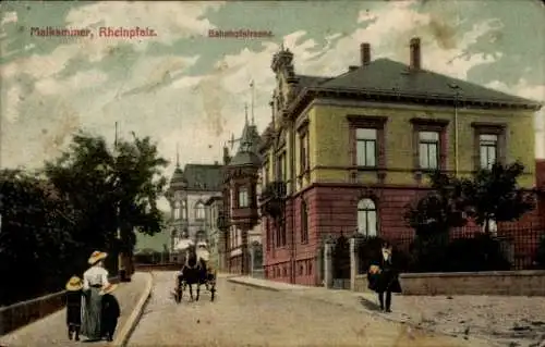 Ak Maikammer an der Weinstraße Pfalz, Bahnhofstraße