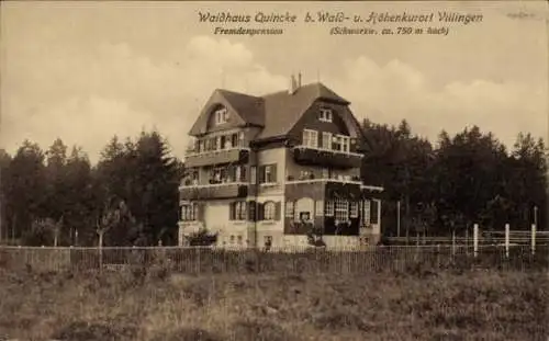 Ak Villingen im Schwarzwald, Waldhaus Quincke, Fremdenpension