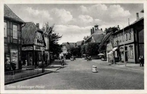 Ak Soltau Lüneburger Heide Niedersachsen, Straßenpartie