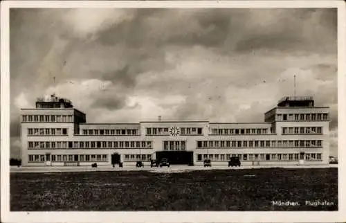 Ak Oberwiesenfeld München, Flughafen