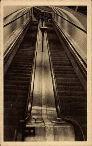 Ak Antwerpen Antwerpen Flandern, Rolltreppe