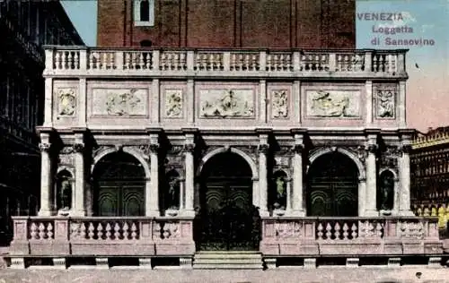Ak Venezia Venedig Veneto, Loggetta di Sansovino