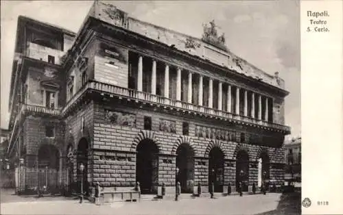 Ak Napoli Neapel Campania, Theater