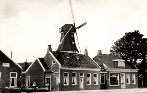 Ak Winschoten Groningen Niederlande, Molen Grintweg