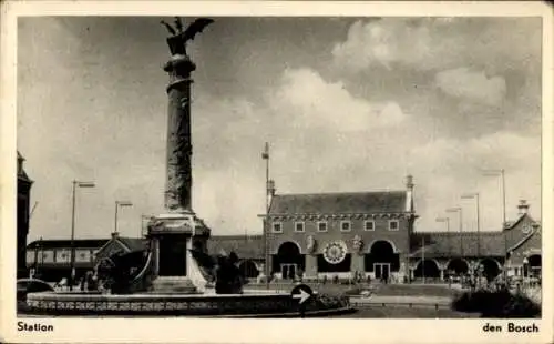 Ak's Hertogenbosch Den Bosch Nordbrabant Niederlande, Bahnhof