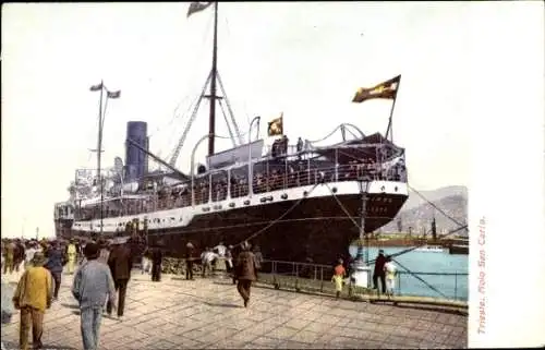 Ak Triest Trieste Friuli Venezia Giulia, Molo San Carlo