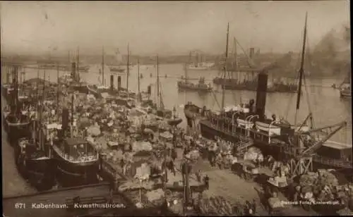 Ak København Kopenhagen Dänemark, Kvæsthusbroen