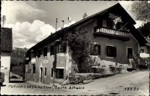 Ak Patsch Tirol, Gasthaus Altwirt