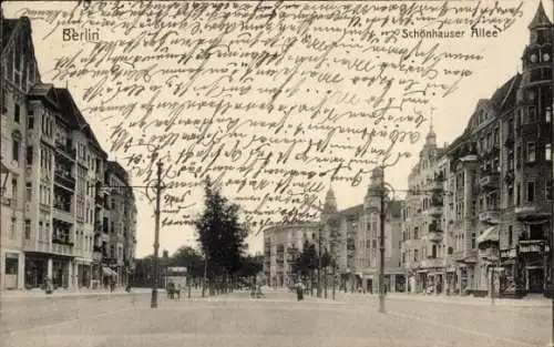 Ak Berlin Prenzlauer Berg, Schönhauser Allee