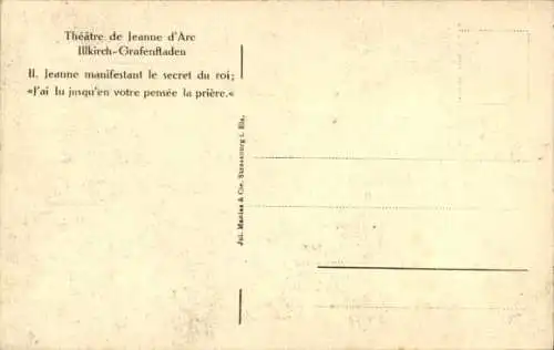 Ak Illkirch Graffenstaden Grafenstaden Elsass Bas Rhin, Theater Jeanne d'Arc