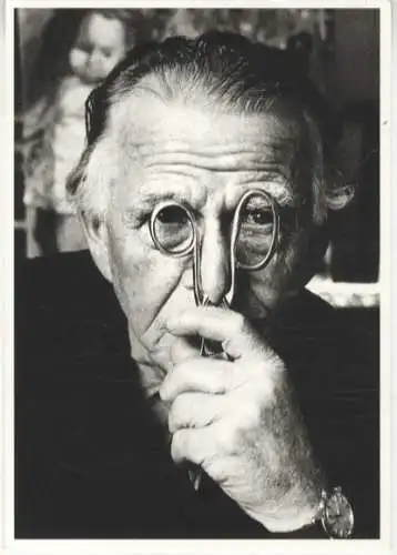 AK Fotopostkarte Fotograf Stefan Moses signiert Moses Porträt von Otto Dix, Hemmenhofen 1964