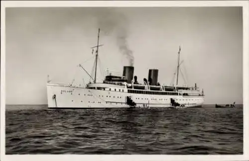 Ak Turbinenschnelldampfer Roland, NDL Seebäderdienst, Helgoland