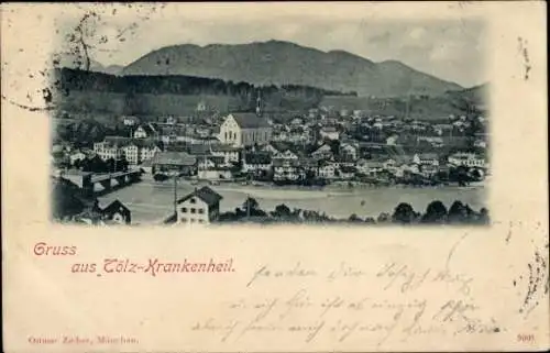 Ak Bad Tölz in Oberbayern, Krankenheil, Panorama