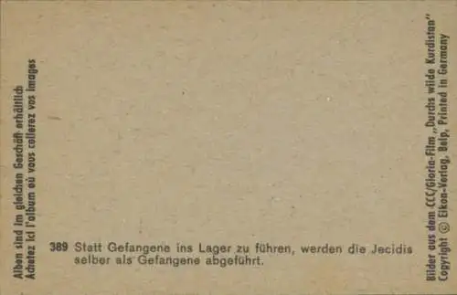 Sammelbild Karl May, Filmszene, Durchs wilde Kurdistan, Nr. 389