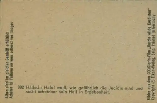 Sammelbild Karl May, Filmszene, Durchs wilde Kurdistan, Nr. 382