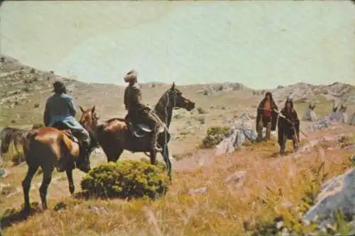 Sammelbild Karl May, Filmszene, Winnetou I und II, Nr. 72