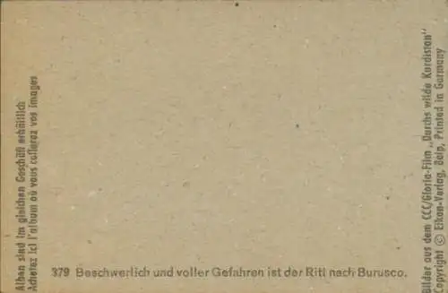 Sammelbild Karl May, Filmszene, Durch wilde Kurdistan, Nr. 379