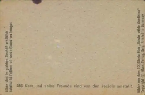 Sammelbild Karl May, Filmszene, Durch wilde Kurdistan, Nr. 383