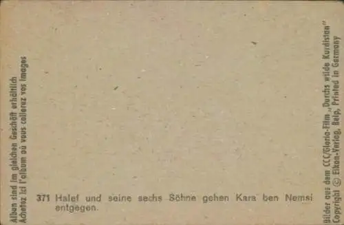 Sammelbild Karl May, Filmszene, Durch wilde Kurdistan, Nr. 371