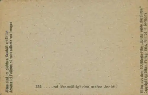 Sammelbild Karl May, Filmszene, Durchs wilde Kurdistan, Nr. 386