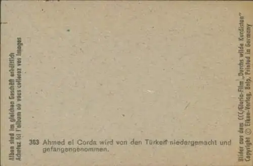 Sammelbild Karl May, Filmszene, Durchs wilde Kurdistan, Nr. 363