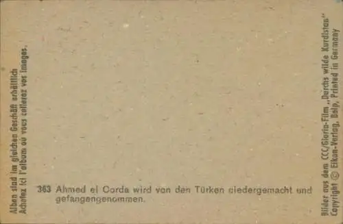 Sammelbild Karl May, Filmszene, Durchs wilde Kurdistan, Nr. 363