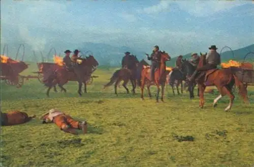 Sammelbild Karl May, Filmszene, Winnetou III, Unter Geiern, Nr. 225