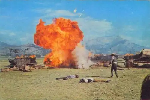 Sammelbild Karl May, Filmszene, Winnetou III, Unter Geiern, Nr. 226