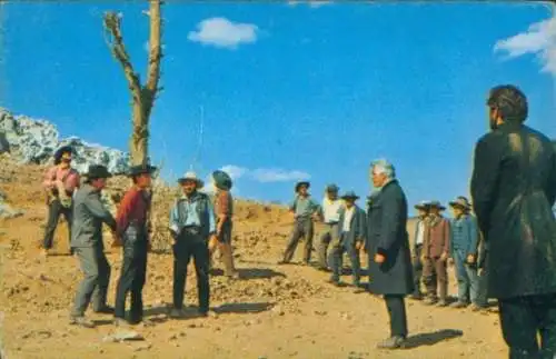 Sammelbild Karl May, Filmszene, Winnetou III, Unter Geiern, Nr. 216