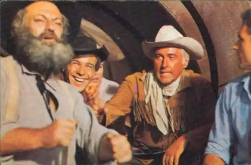 Sammelbild Karl May, Filmszene, Winnetou III, Unter Geiern, Nr. 219