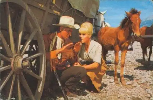 Sammelbild Karl May, Filmszene, Winnetou III, Unter Geiern, Nr. 220