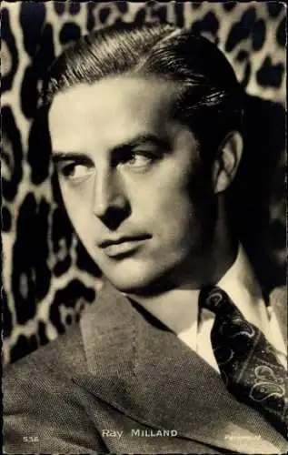 Ak Schauspieler Ray Milland, Portrait