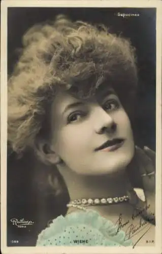Ak Schauspielerin Wiehe, Portrait, Reutlinger