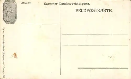 Ak Kaiser Karl I. von Österreich Ungarn, Portrait, Kärntner Landesverteidigung