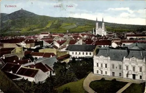 Ak Versecz Vršac Werschetz Serbien, Totalansicht