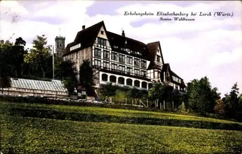 Ak Waldhausen Lorch im Remstal Württemberg, Erholungsheim Elisabethenberg