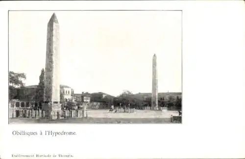 Ak Konstantinopel Istanbul Türkiye, Obelisken im Hippodrom