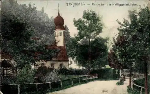 Ak Traunstein in Oberbayern, Heiliggeistkirche