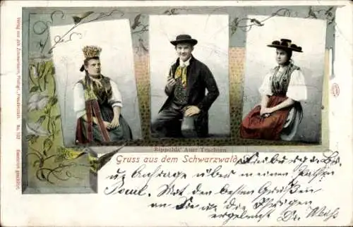 Ak Schwarzwald, Menschen in Schwarzwälder Tracht