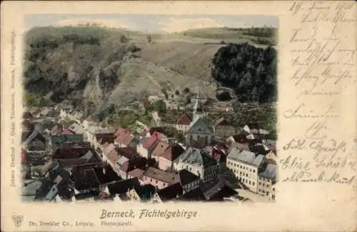 Ak Bad Berneck im Fichtelgebirge Bayern, Gesamtansicht