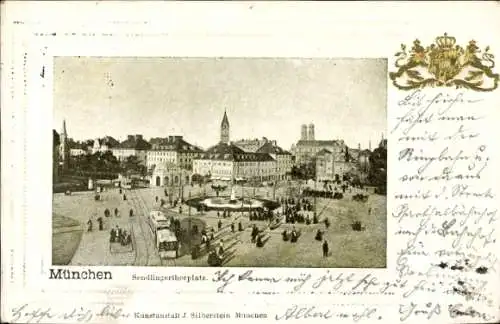 Foto Ak München, Sendlingertorplatz, Wappen