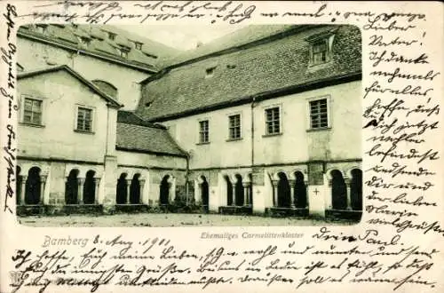 Ak Bamberg in Oberfranken, Ehemaliges Carmelittenkloster