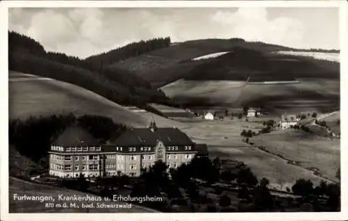 Ak Furtwangen im Schwarzwald, Krankenhaus, Erholungsheim