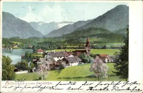 Ak Alt Aussee Altaussee Steiermark, Panorama, Dachstein