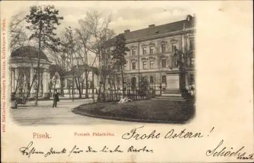 Ak Písek Pisek Südböhmen, Denkmal Palackeho