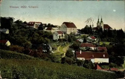 Ak Vranov u Brna Wranau Südmähren, Teilansicht
