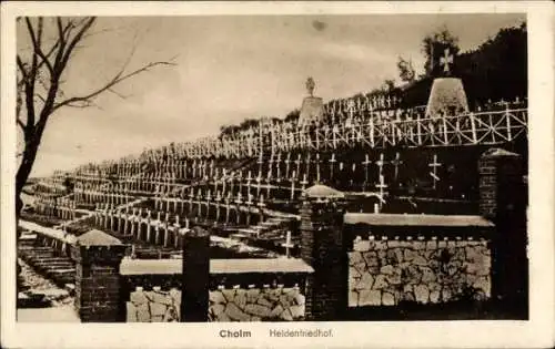 Ak Chełm Chelm Cholm Polen, Heldenfriedhof