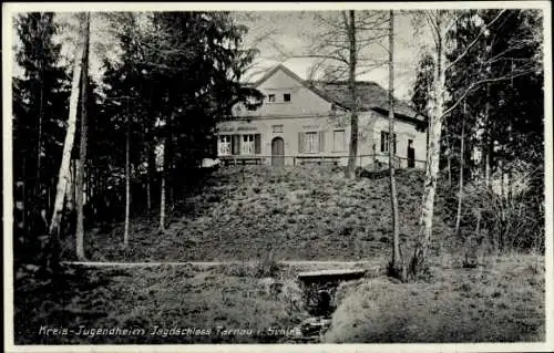 Ak Tarnów Tarnau Oberschlesien, Kreis-Jugendheim Jagdschloss Tarnau